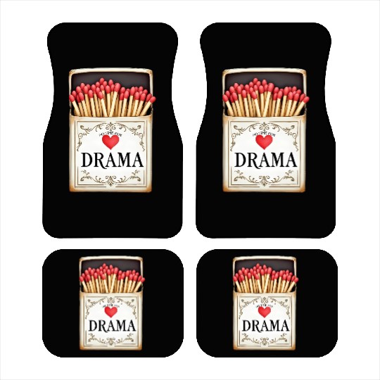 anti valentine no time for drama Car Mats