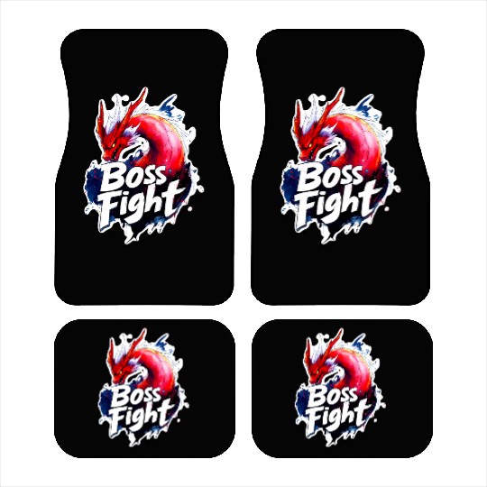 Boss Fight - Dragon Inspired Art - Gamer Car Mats
