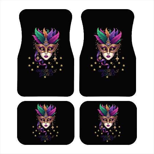 Madri Gras , mardi gras new orleans Car Mats