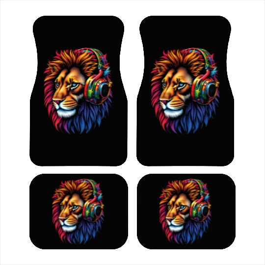 Funny Lion Owner Lion Lover Animal Safari Art Zoo Car Mats