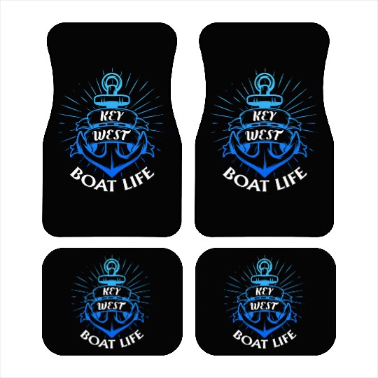 KEY-WEST BOAT LIFE Sailing Florida Keys West Keys Car Mats