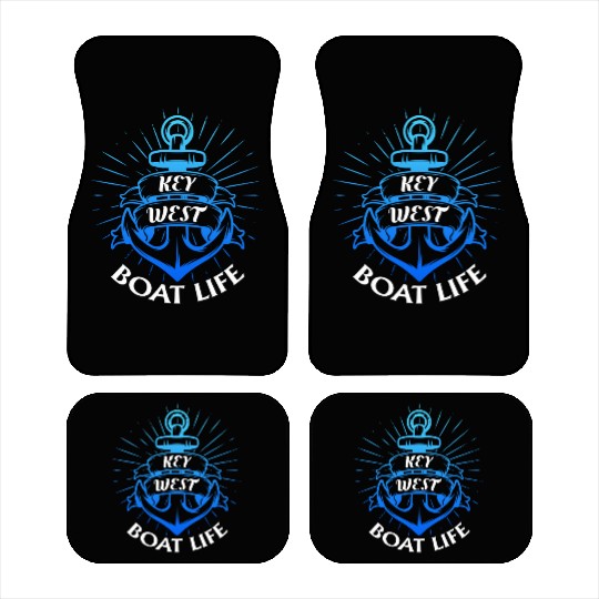 KEY-WEST BOAT LIFE Sailing Florida Keys West Keys Car Mats