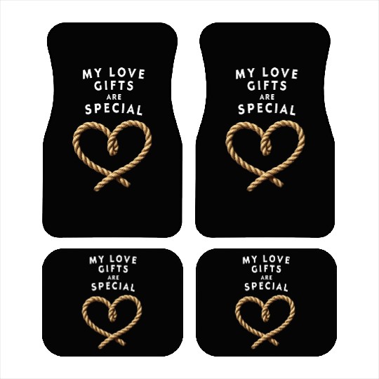 Funny BDSM Valentine My Love Gifts Are Special Car Mats