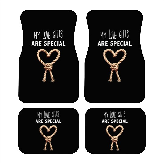 Funny BDSM Valentine My Love Gifts Are Special Car Mats