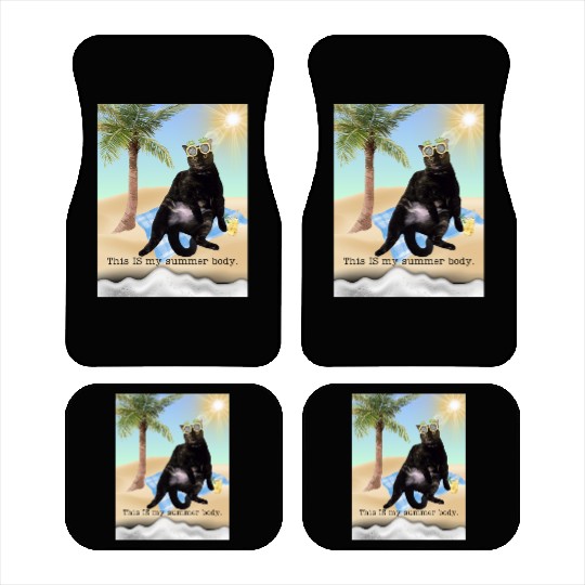 fat cat summer body Car Mats