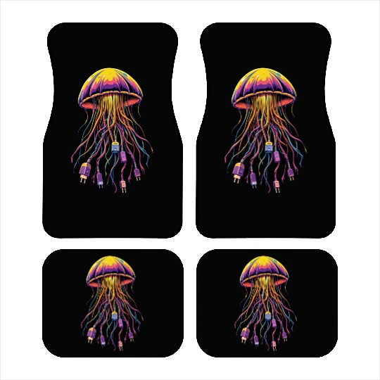 Electric Jellyfish Car Mats
