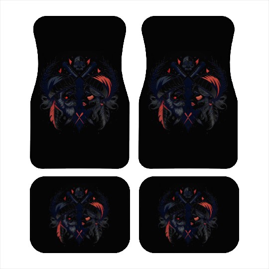 Pirate Love: Romantic Skull & Crossbones Car Mats