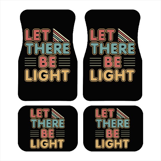 Let There Be Light religious novelty peace trendy Car Mats