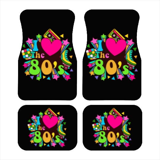 Retro 80s Style design – Perfect for Nostalgia Fa Car Mats