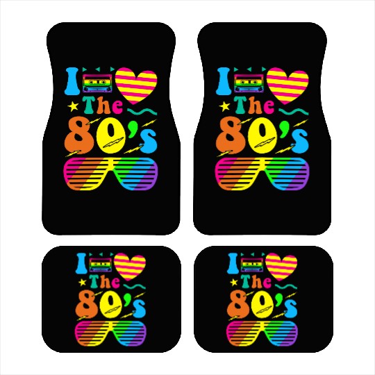 Retro 80s Style design – Perfect for Nostalgia Fa Car Mats