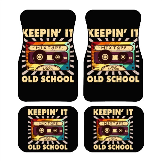 Retro 80s Style design – Perfect for Nostalgia Fa Car Mats
