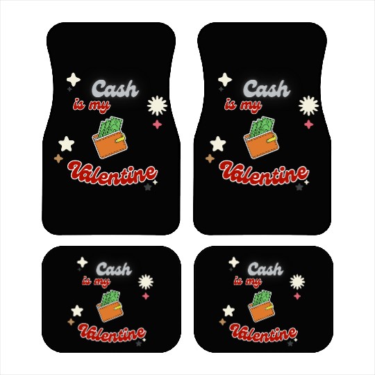 Money Lover's Valentine Apparel Car Mats