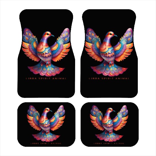 Libra Spirit Animal Dove Alebrije Female Car Mats