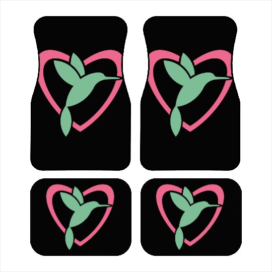 Hummingbird Heart For Birds Lovers Car Mats