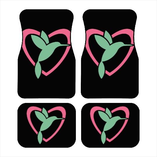 Hummingbird Heart For Birds Lovers Car Mats