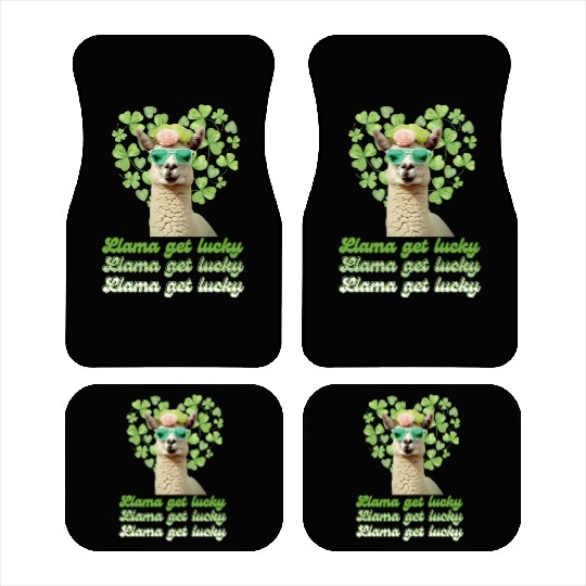 Llama Get Lucky | St. Patricks Day Edition Car Mats