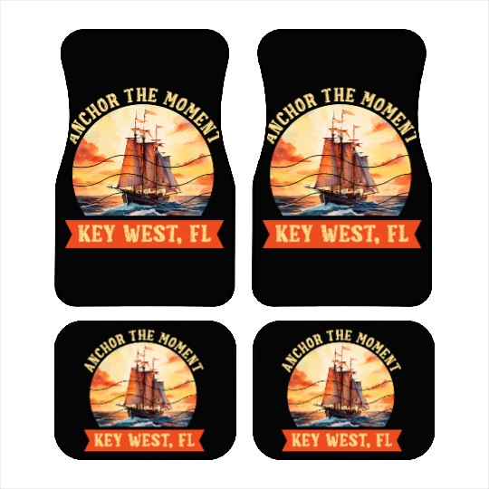 Florida Keys ANCHOR THE MOMENT KEY-WEST FL Car Mats