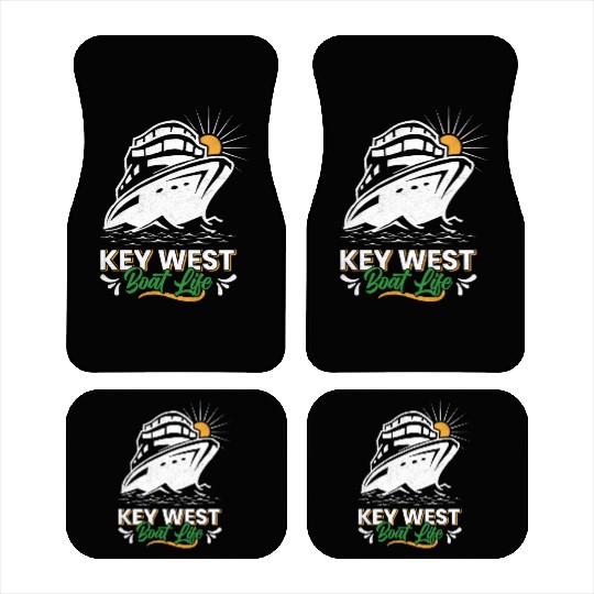 KEY-WEST BOAT LIFE Sailing Florida Keys West Keys Car Mats