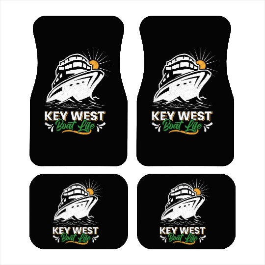KEY-WEST BOAT LIFE Sailing Florida Keys West Keys Car Mats