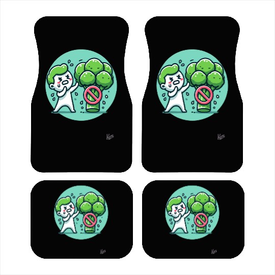 No Broccoli – Funny Anti-Veggie Design Car Mats