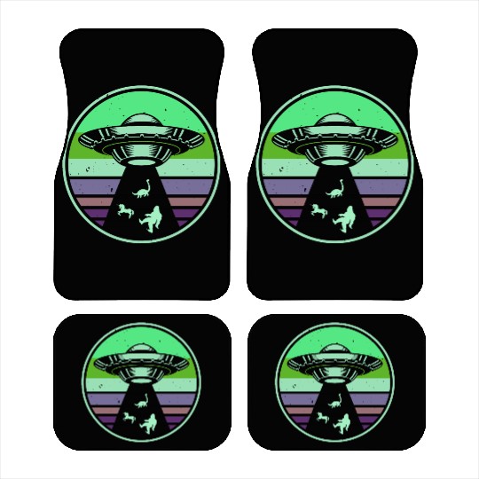 UFO-Bigfoot Nessie Unicorn Car Mats