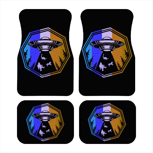 UFO-Bigfoot Nessie Unicorn Car Mats