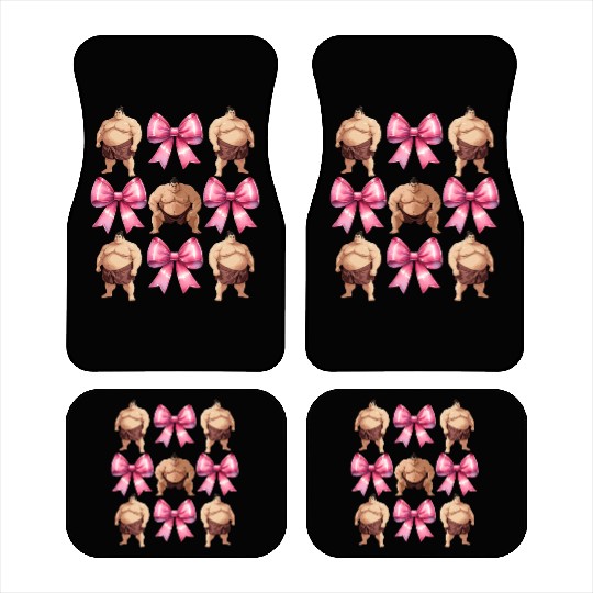 Coquette Bow Sumo Wrestling Japanese Sumo Wrestler Car Mats
