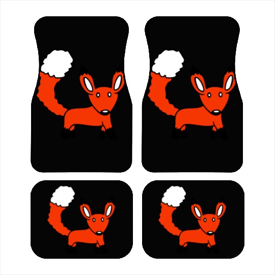Red Fox Forest Animal Cunning Smart Cute Wild Dog Car Mats