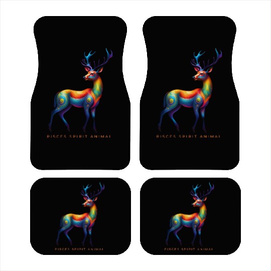 Pisces Spirit Animal Deer Alebrije Car Mats