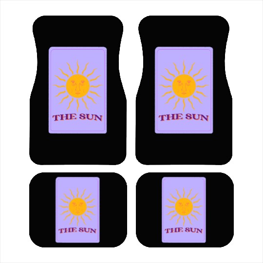 The Sun, Aesthetic Tarot Cards Car Mats