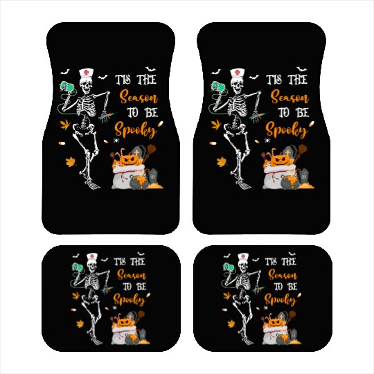Tis The Season To Be Spooky Nurse Car Mats