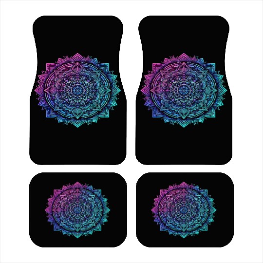 Music Festival Car Mats - Colorful Yoga Outfit