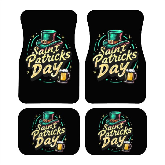 Saint Patrick`s Day Beer Car Mats