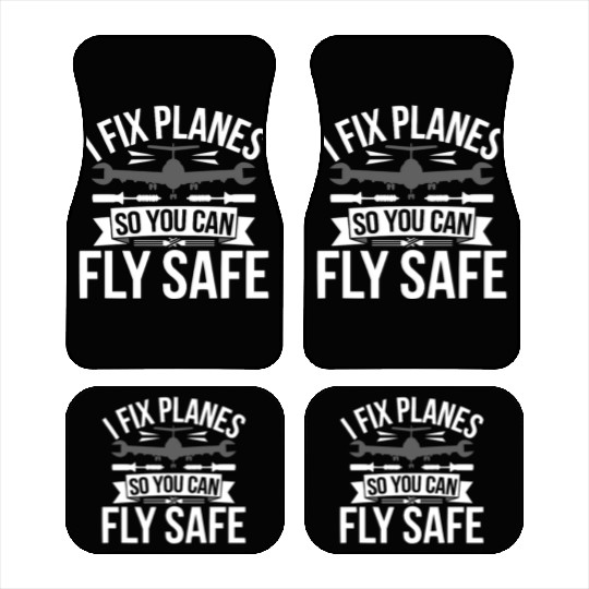 Aircraft Technician Avionics Maintenance Airport Car Mats