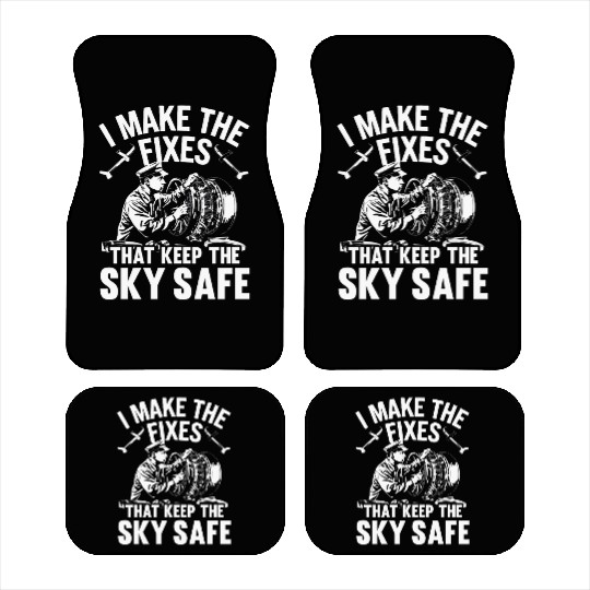 Aircraft Technician Avionics Maintenance Airport Car Mats