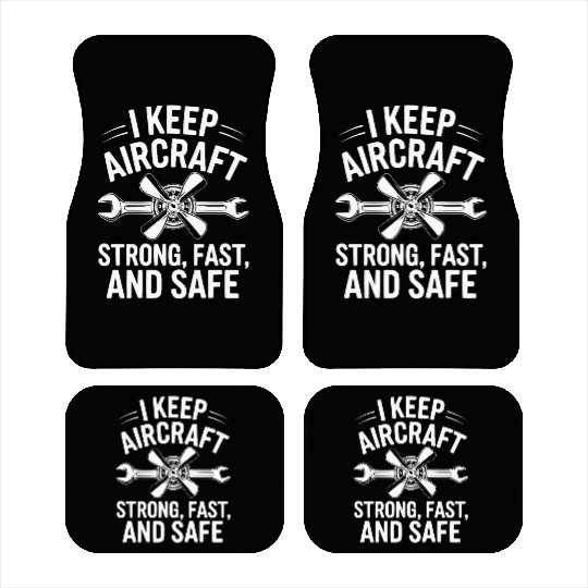 Aircraft Technician Avionics Maintenance Airport Car Mats