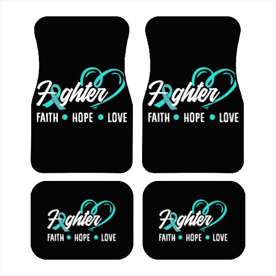 PTSD Awareness Faith Hope Love Fighter Car Mats