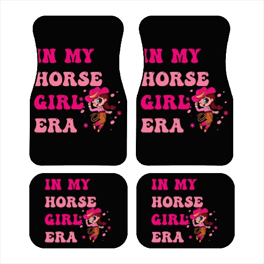 In My Horse Girl Era – Cute Equestrian Aesthetic Car Mats