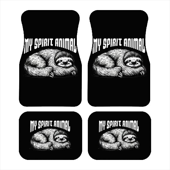 My Spirit Animal – Sleeping Sloth Car Mats