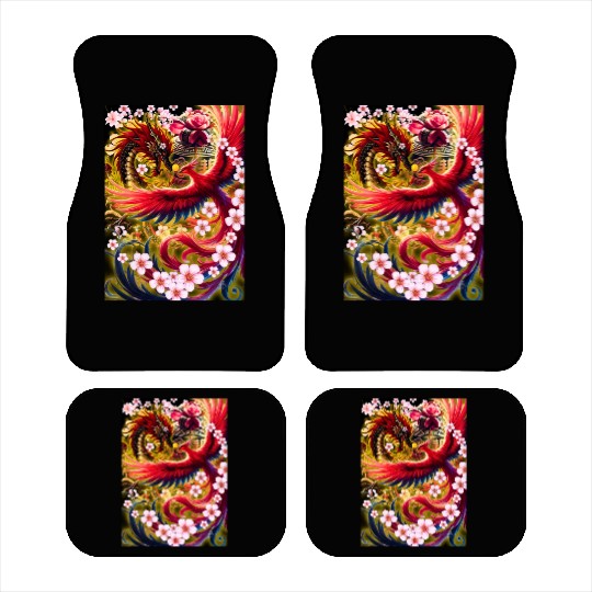 Chinese Dragon and Phoenix Car Mats