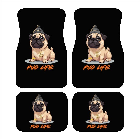 Pug Life Car Mats