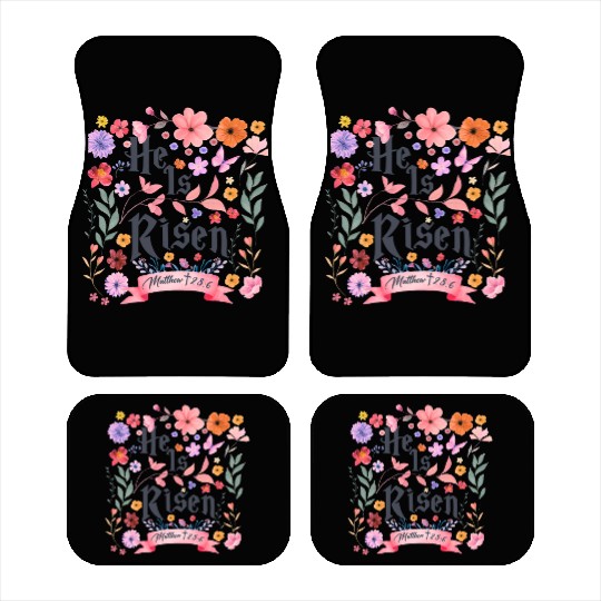He Is Risen Car Mats