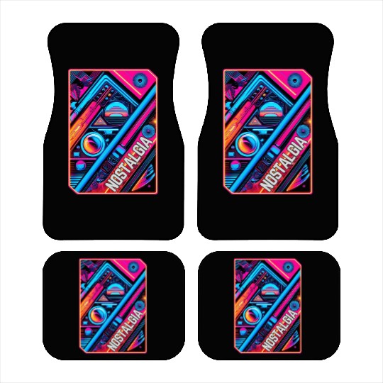 Neon Nostalgia - Vintage vibes Car Mats