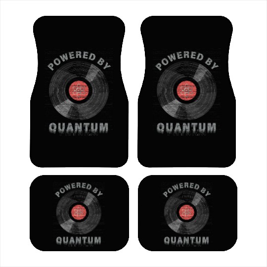Powered by Quantum – Science Physics Geek Art Car Mats