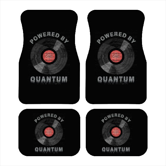 Powered by Quantum – Science Physics Geek Art Car Mats