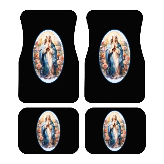 Blessed Mother Mary Knows Best Catholic Car Mats