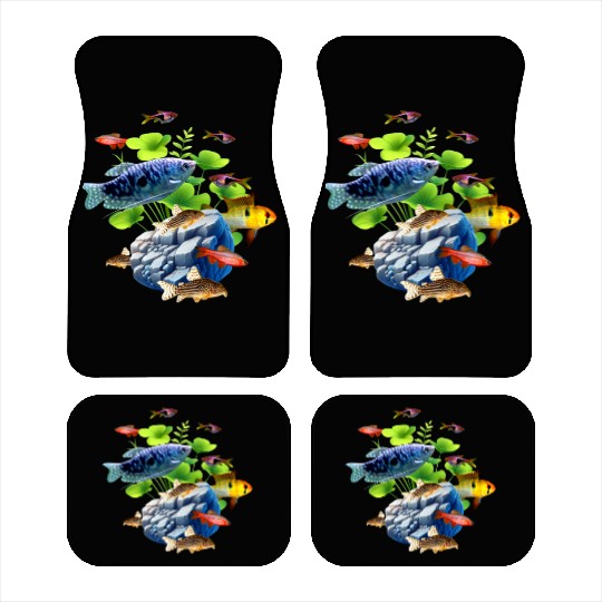 Aquarium Fish Gourami Corydoras Ram Cichlid Fish Car Mats