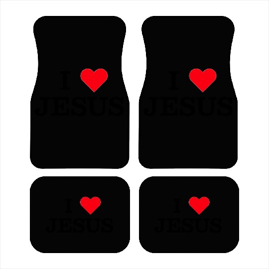I Heart Jesus Car Mats