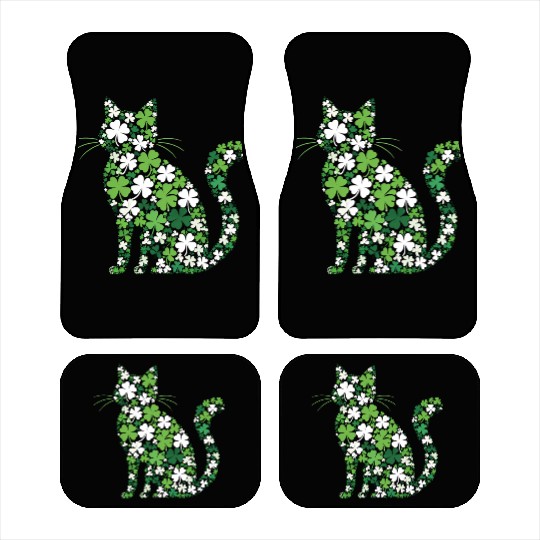 Catrick's Day – Lucky Cat Celebration Car Mats
