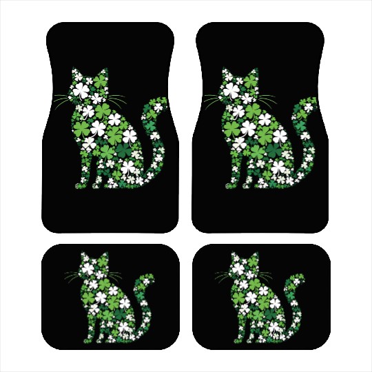 Catrick's Day – Lucky Cat Celebration Car Mats